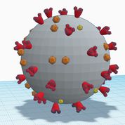 3D printable model of the COVID-19 virus
